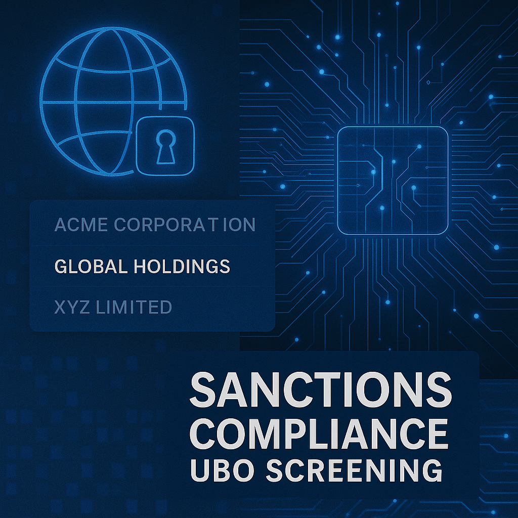 A document representing a Sanctions Compliance report